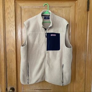 Vineyard Vines Sherpa Vest - Men’s 2XL - Fleece